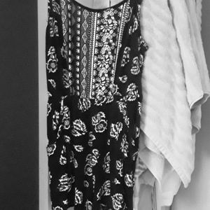 Black and white romper